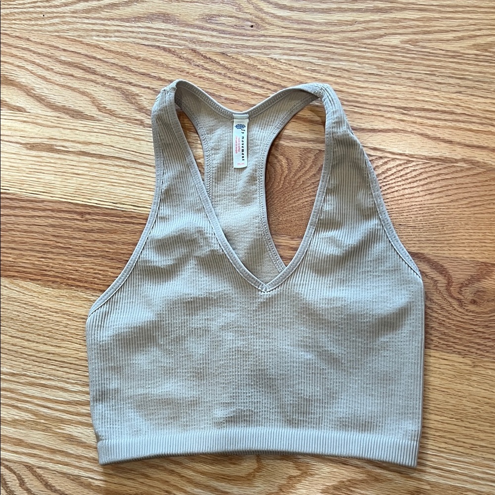 FP Movement by Free People Tan Crop Top